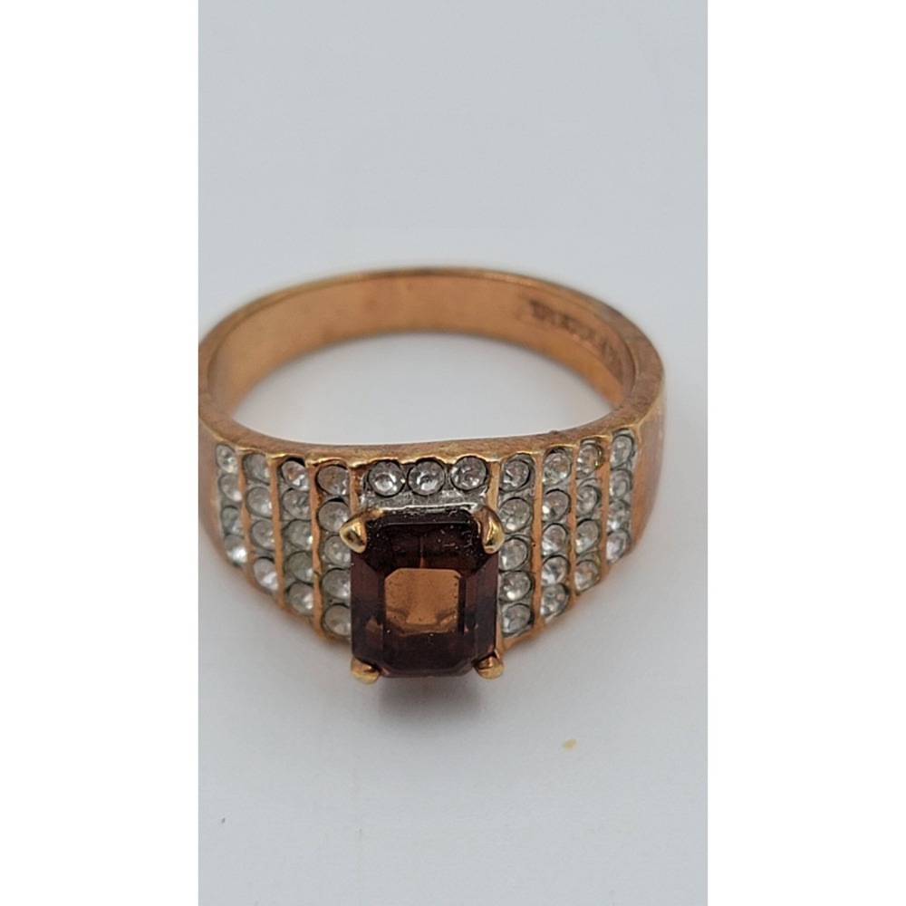 RS Covenant Gold-Plated Austrian Crystalโ Ring Size 8